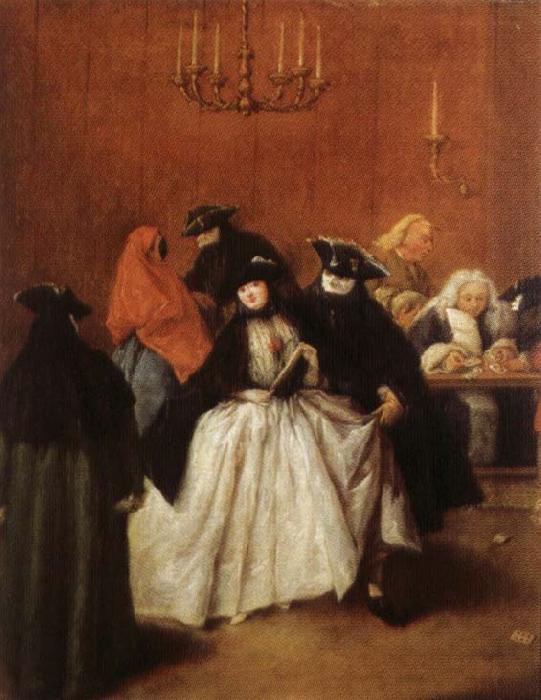 Pietro Longhi Masks in the Foyer France oil painting art